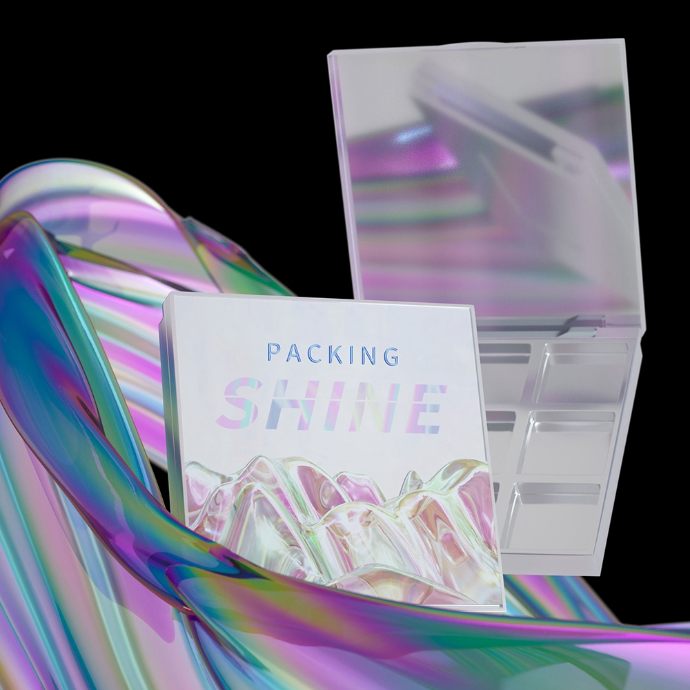 Высококачественная косметическая косметическая упаковка, пустая воздушная подушка bb, компактный прессованный контейнер для пудры с зеркалом