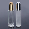 Оптовое производство Sliver Gold Эфирное масло Frost Serum Пустая роскошная стеклянная бутылка-капельница 30 мл