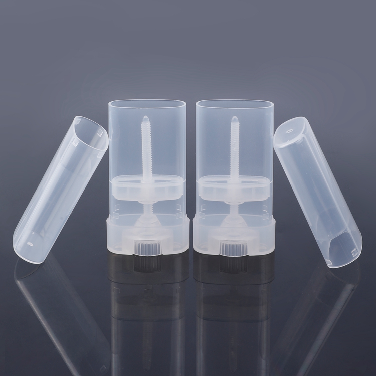 Бесплатный образец Портативная индивидуальная этикетка и цвет Небольшая емкость Мини-объем 15 г PP PCR Плоская прозрачность Биоразлагаемые пустые пластиковые контейнеры Бутылка дезодоранта с палочкой