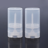 Бесплатный образец Портативная индивидуальная этикетка и цвет Небольшая емкость Мини-объем 15 г PP PCR Плоская прозрачность Биоразлагаемые пустые пластиковые контейнеры Бутылка дезодоранта с палочкой