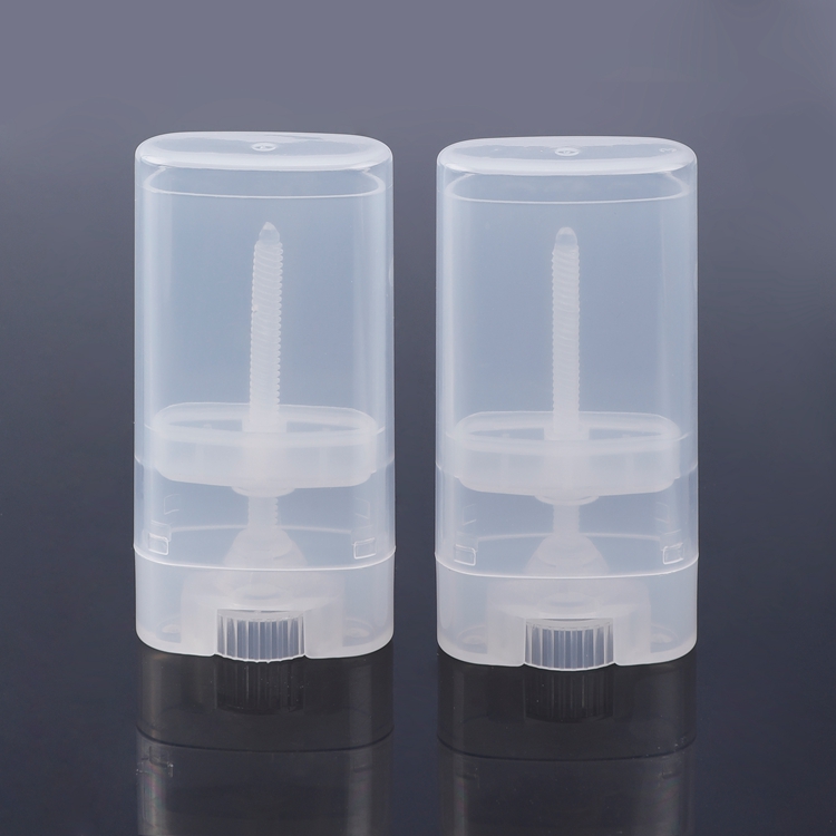 Оптовая Мини 15г Овальный PP PCR Дезодорант Стик Контейнер Аромат Плоский Дезодорант Упаковка Бутылка