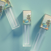 6 цветных пластиковых косметических пустых контейнеров для теней для век упаковка теней для век с зеркалом